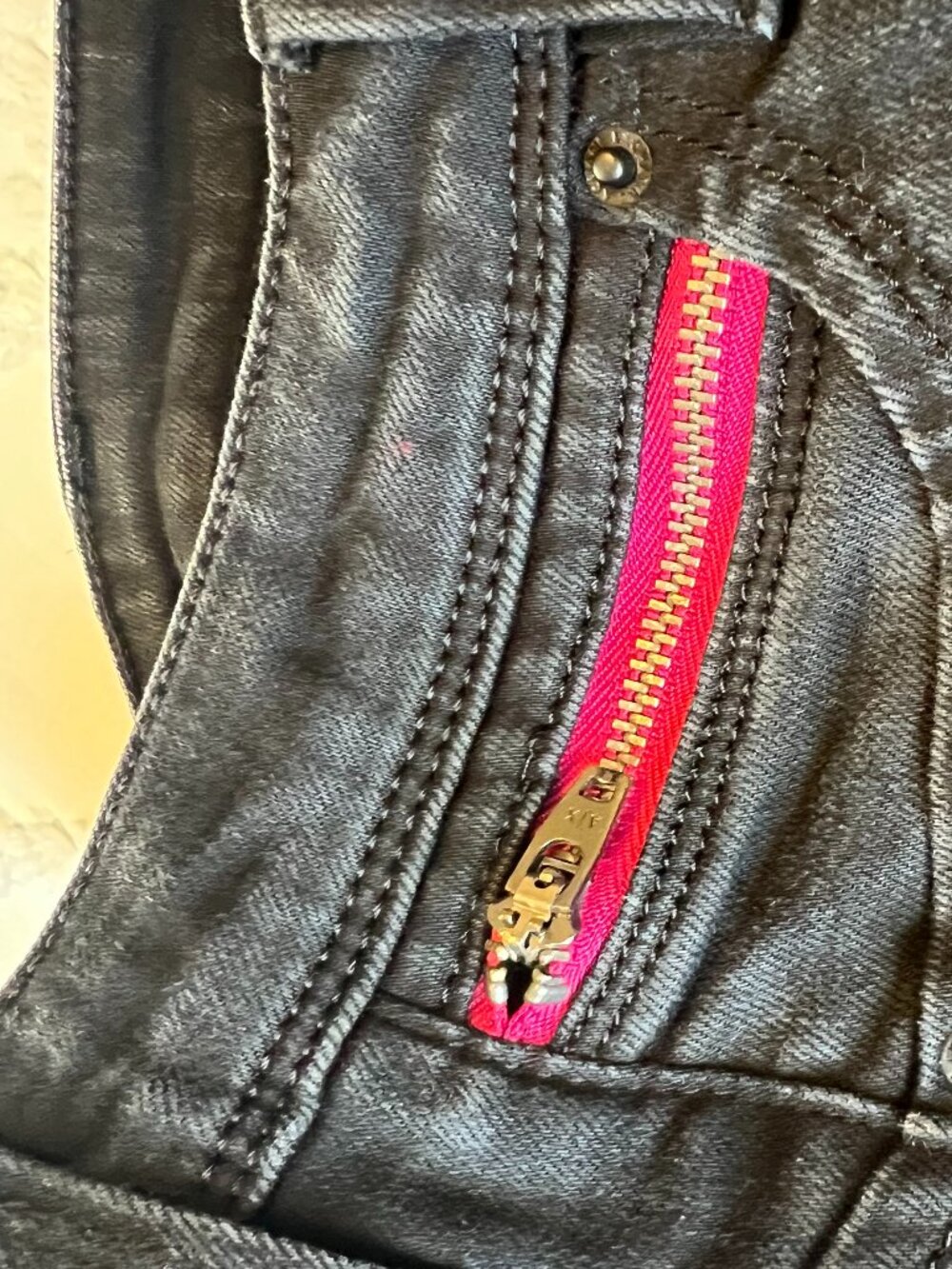 Y2K A/X Armani Exchange Black Skinny Jeans SIZE 29R - Picture 6 of 16